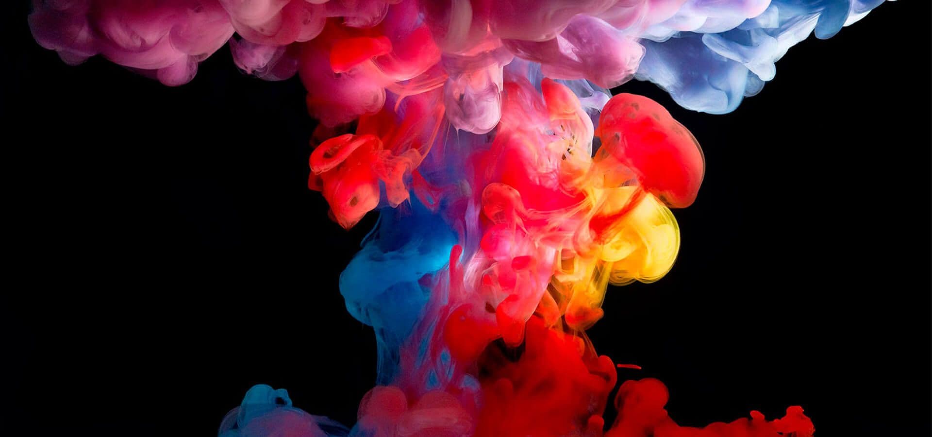 Colores de pintura mezclados